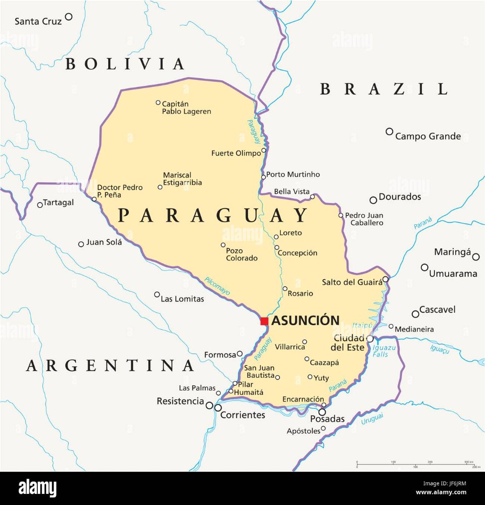 south-america-paraguay-map-atlas-map-of-the-world-travel-argentina-JF6JRM.jpg