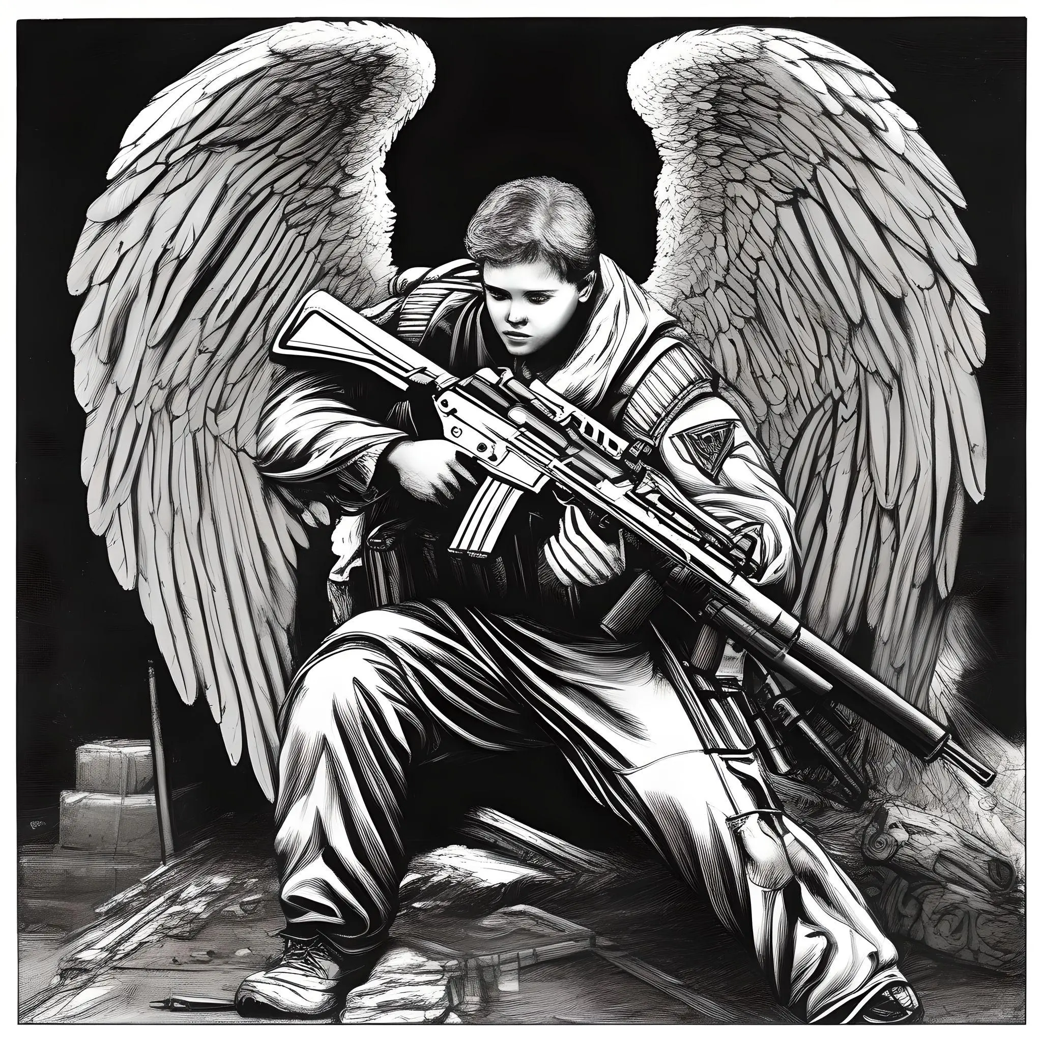 Angel with an assault rifle (30).webp